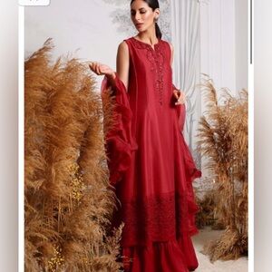 Farah Talib Aziz FTA pure silk kalidar outfit medium